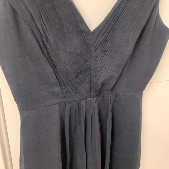 Navy‎ Blue J. Crew Tool Dress Size 0 Pleated - Picture 2 of 6